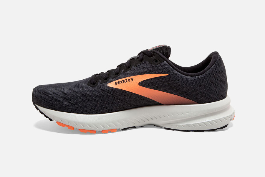 Brooks Launch 7 Road Running Shoes Womens - Black/Orange - SXGON-0243